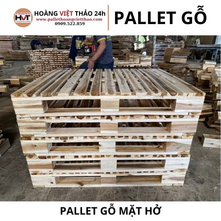 pallet gỗ măt hở