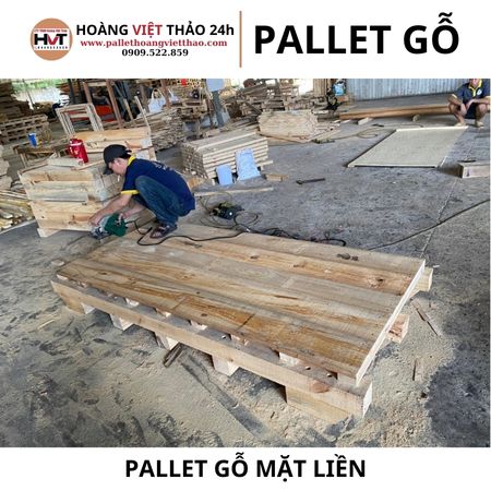 pallet gỗ mặt liền