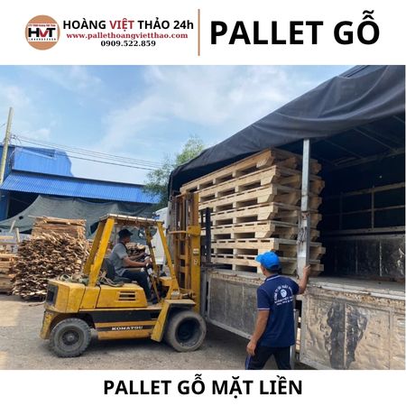 pallet gỗ mặt liền