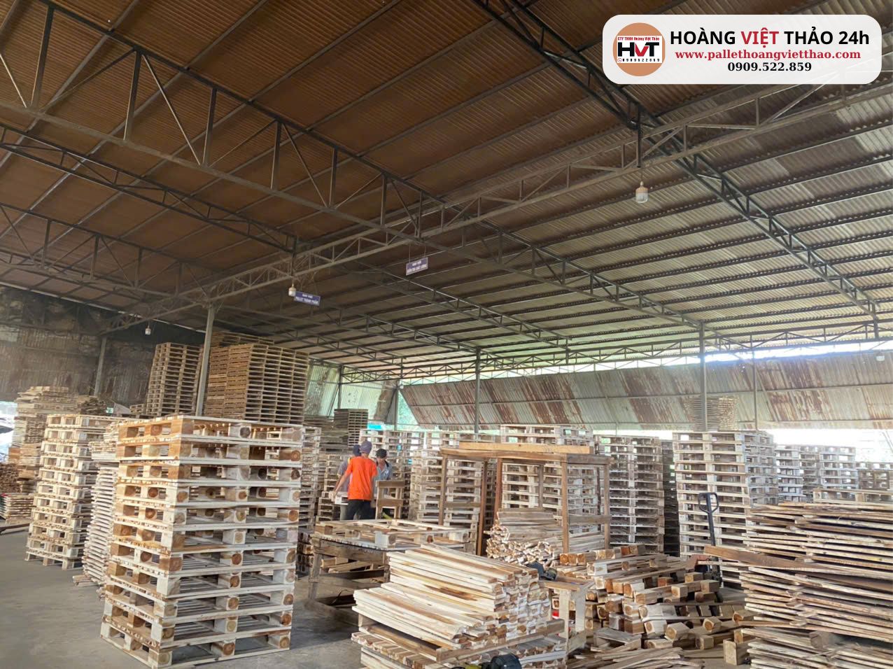 Xưởng pallet gỗ Hoàng Việt Thảo