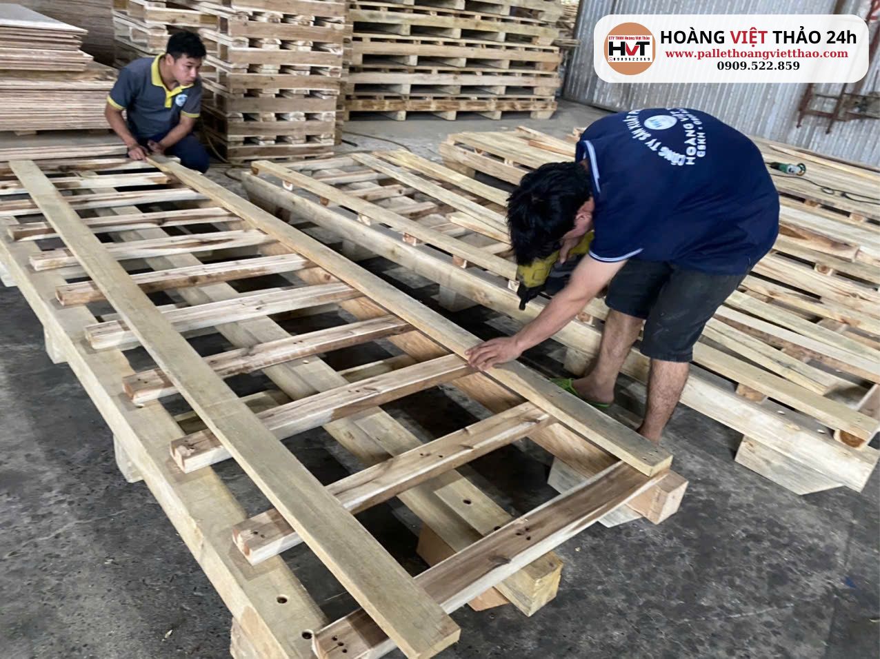Xưởng pallet gỗ Hoàng Việt Thảo
