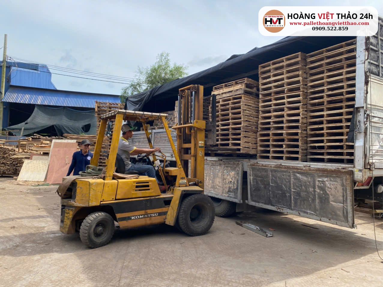 Xưởng pallet gỗ Hoàng Việt Thảo
