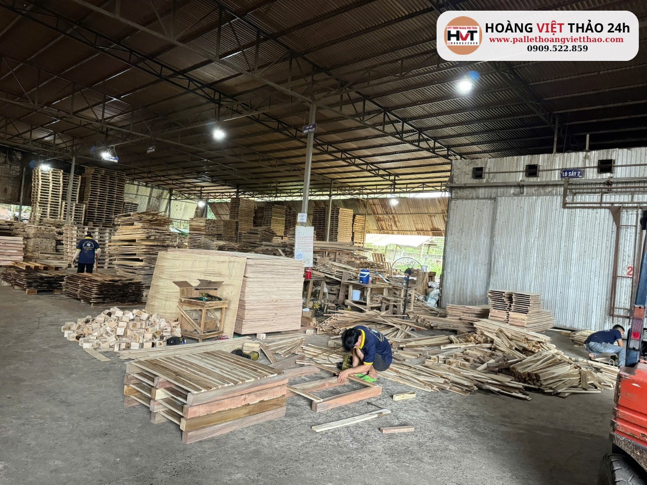 Xưởng pallet gỗ Hoàng Việt Thảo