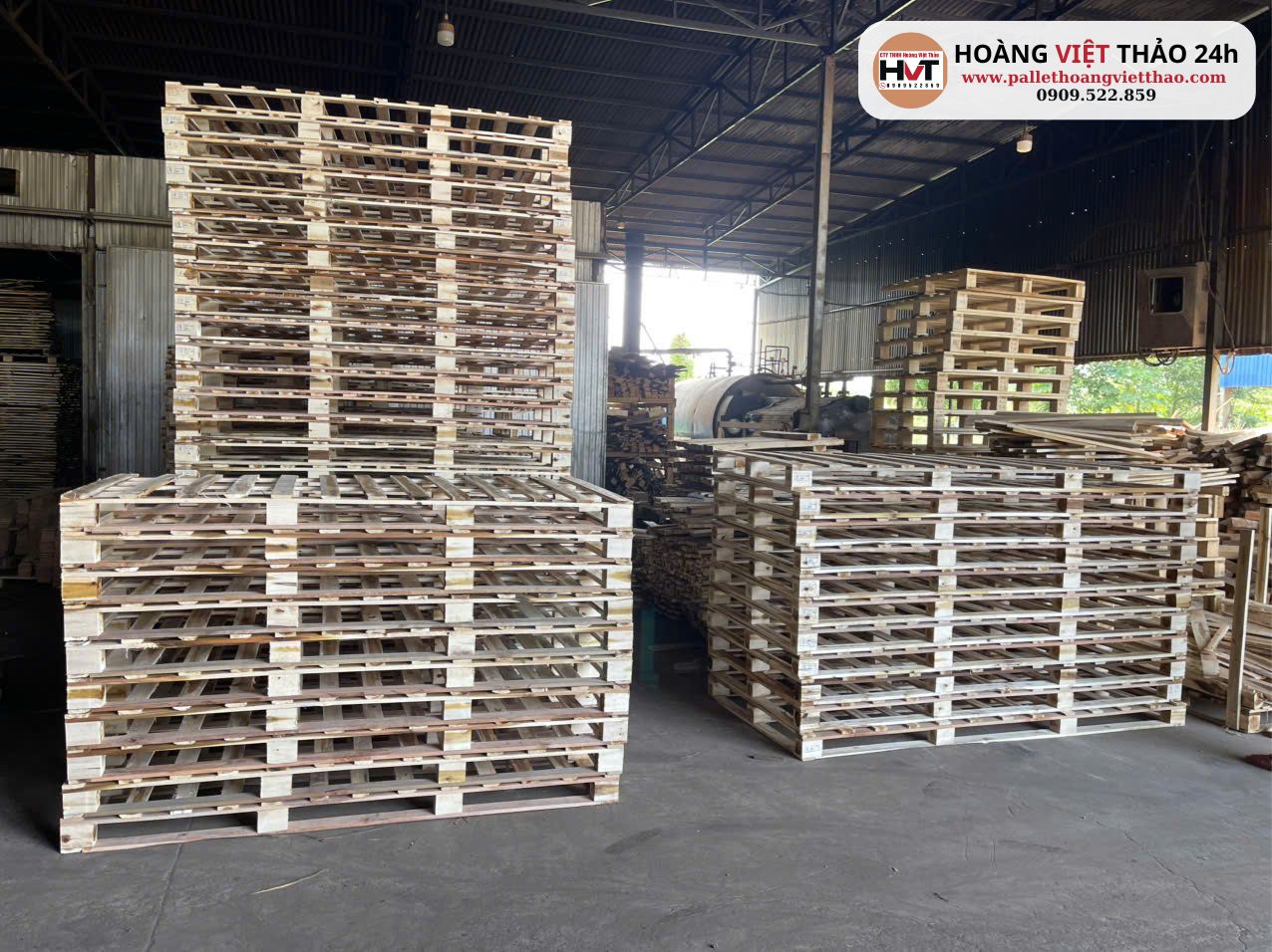 Xưởng pallet gỗ Hoàng Việt Thảo