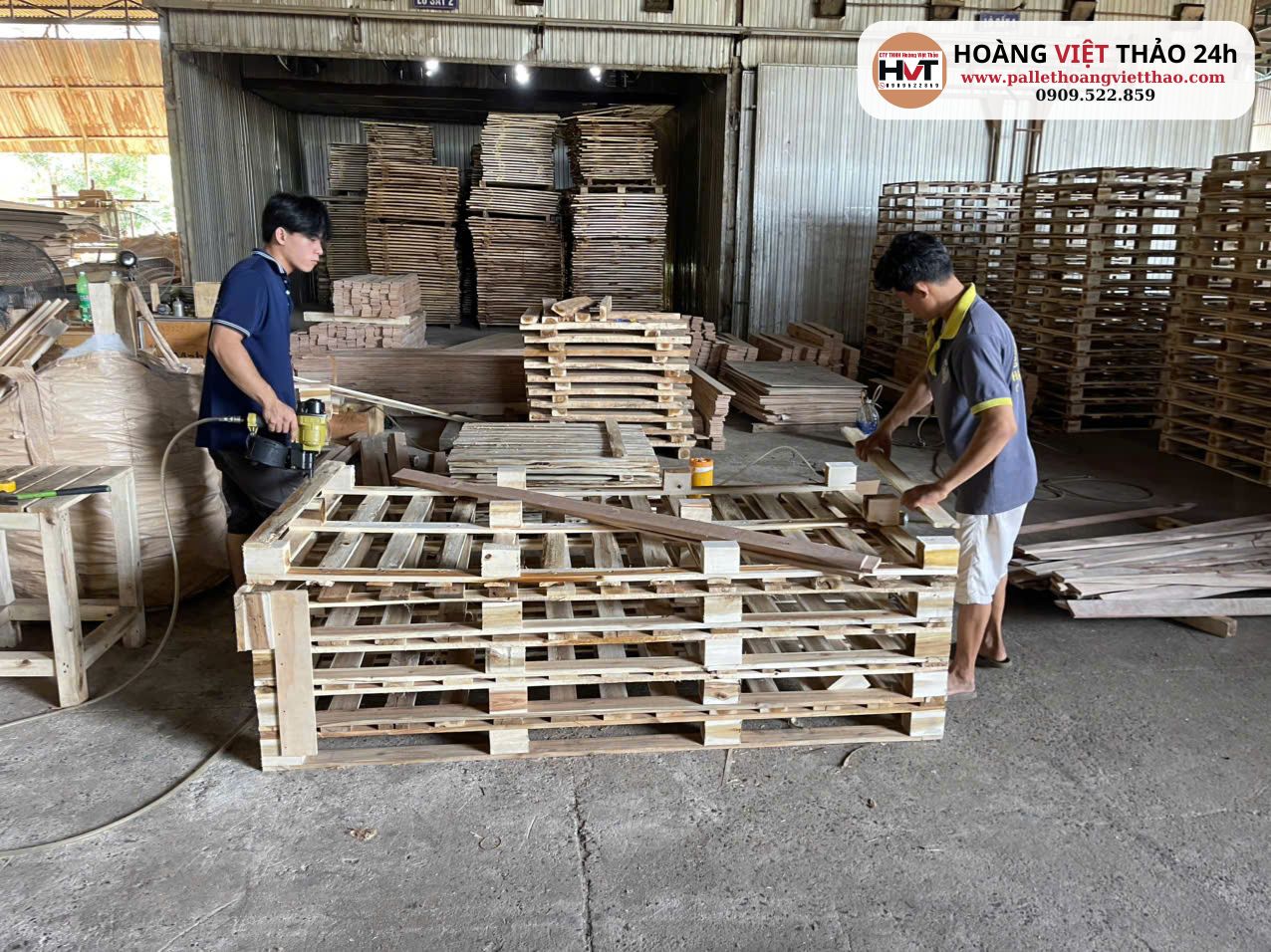 xưởng pallet hoàng việt thảo