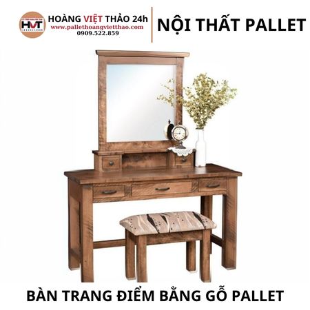 bàn trang điểm gỗ pallet