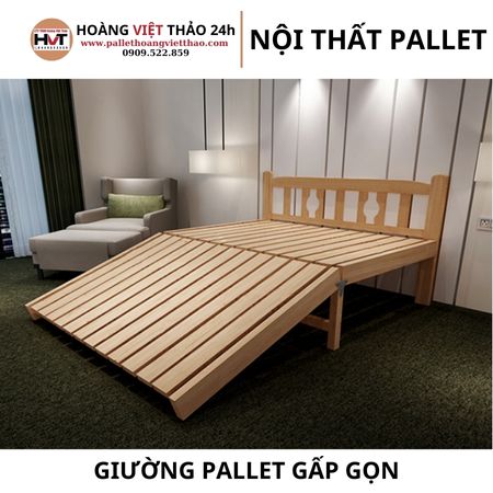 Giường pallet gấp gọn