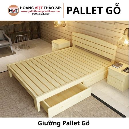 Giường Pallet Gỗ