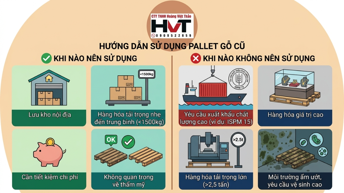 Hướng dẫn sử dụng pallet gỗ cũ