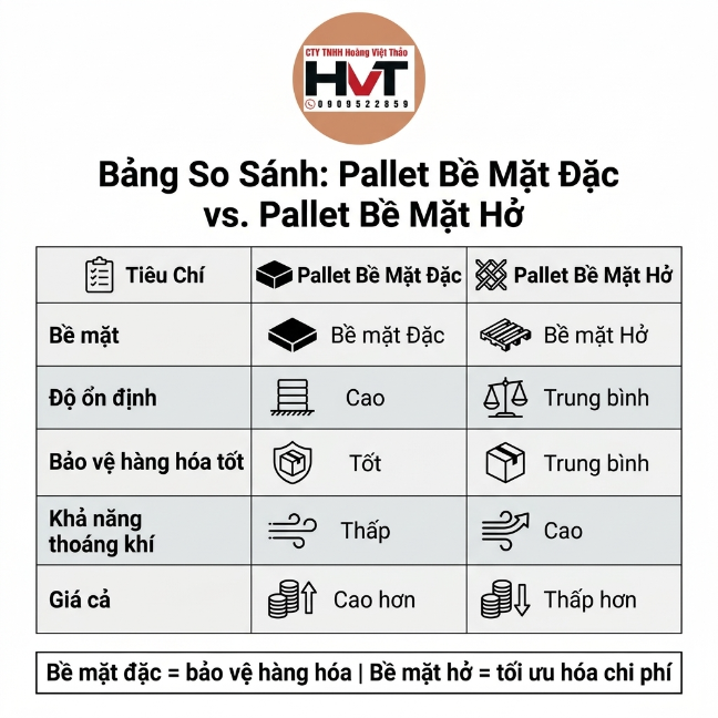 so s&aacute;nh pallet gỗ mặt k&iacute;n v&agrave; pallet gỗ mặt hở