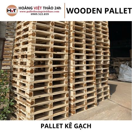 pallet gỗ k&ecirc; gạch