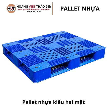 Pallet nhựa kiểu hai mặt