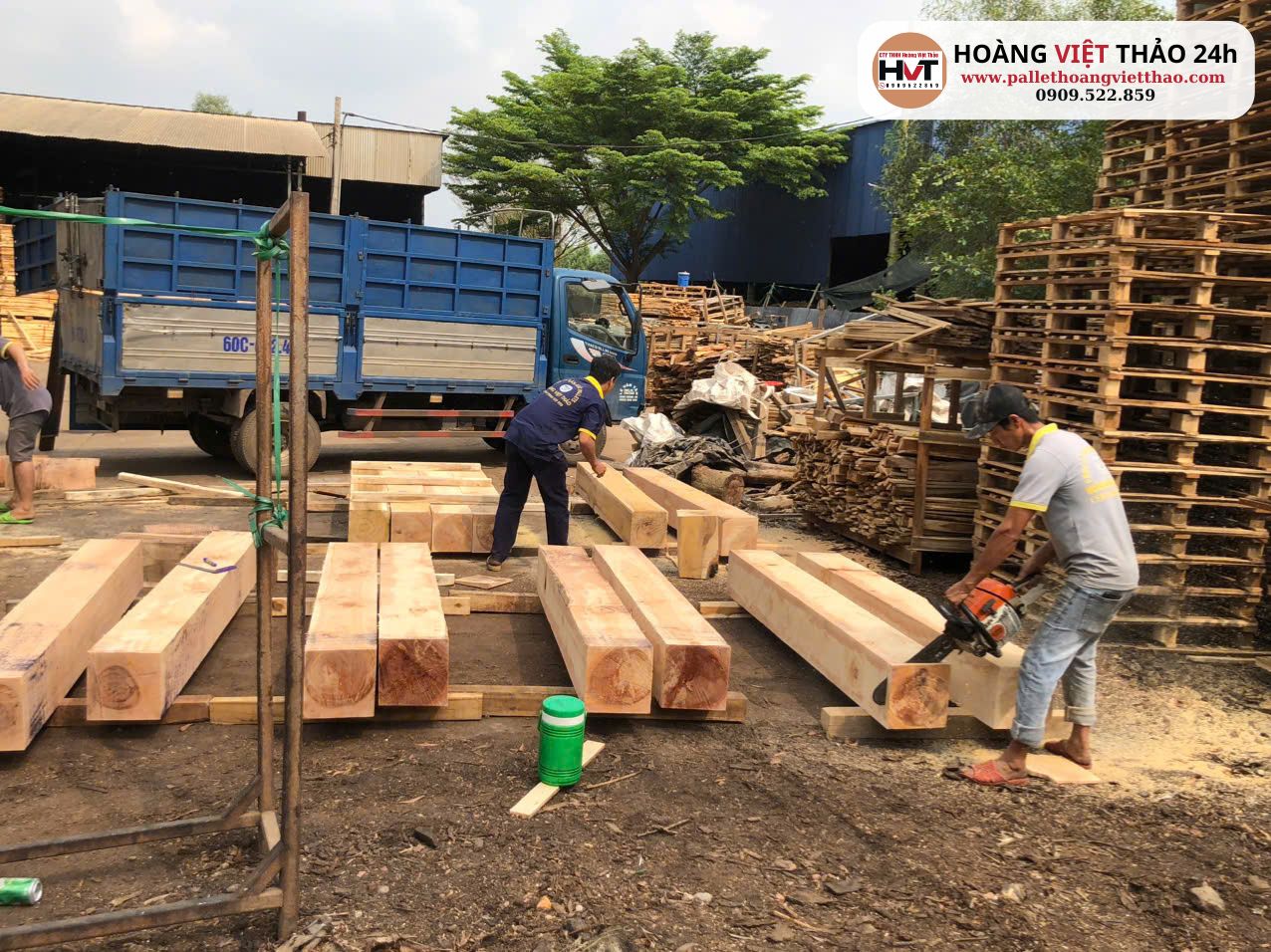 Xưởng pallet gỗ Hoàng Việt Thảo