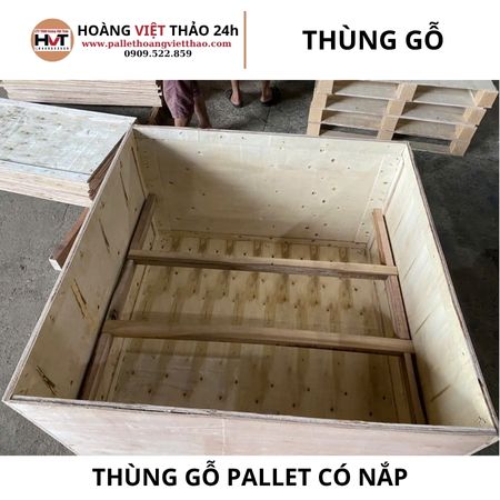 thùng gỗ có nắp