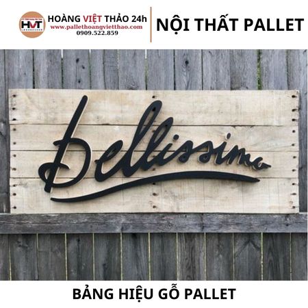 Bảng Hiệu Gỗ Pallet