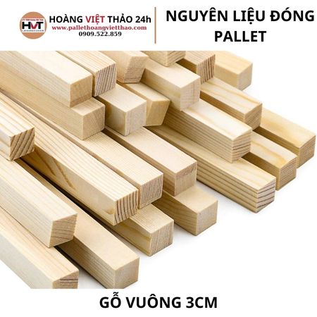 Thanh Gỗ Vuông 3cm