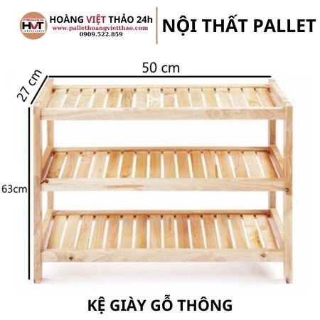 Kệ Giày Gỗ Thông