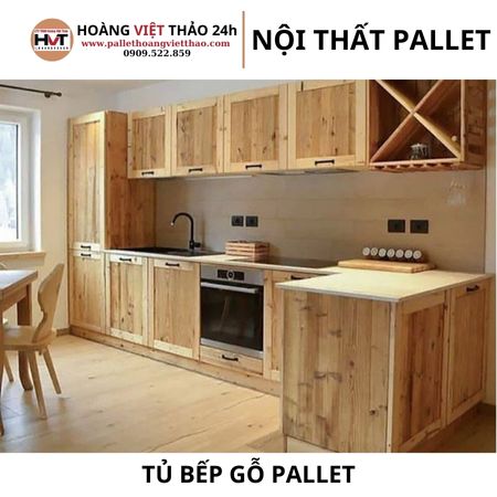 Tủ Bếp Gỗ Pallet